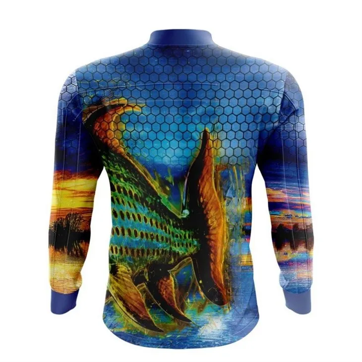 Custom Logo Outdoor Hunting Uv Protection Windproof Long Sleeve Hooded Fishing Shirt